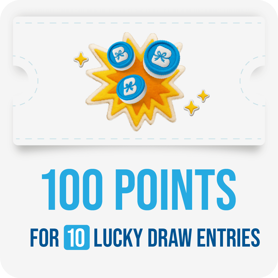 100 Points Lucky Draw Entry