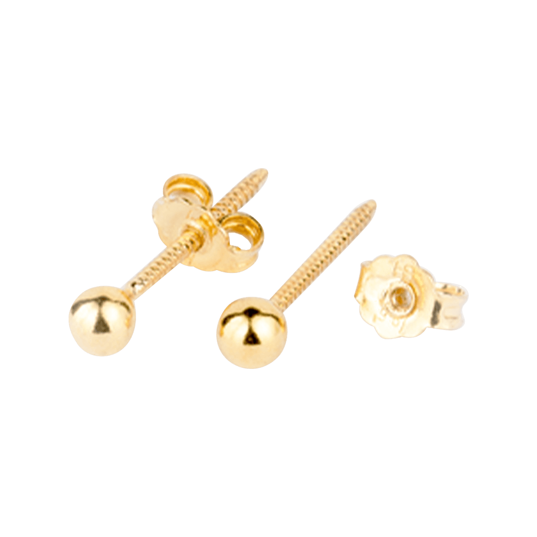 916 Gold Classic Studs Earring (S) 1 pair